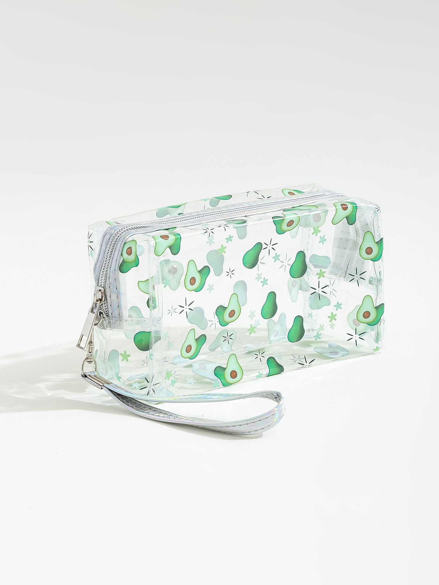 תיק איפור שקוף אבוקדו