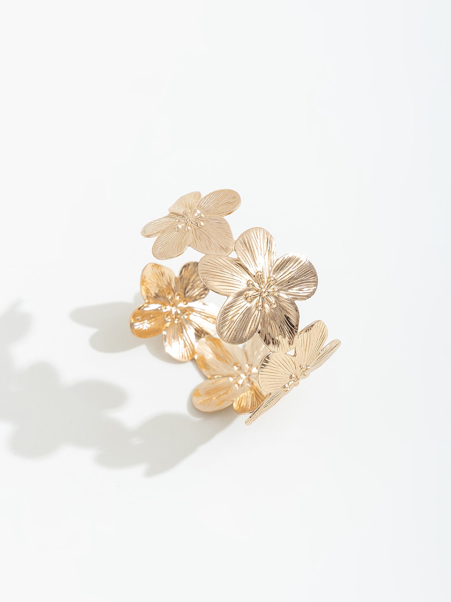 צמיד פתוח פרחים