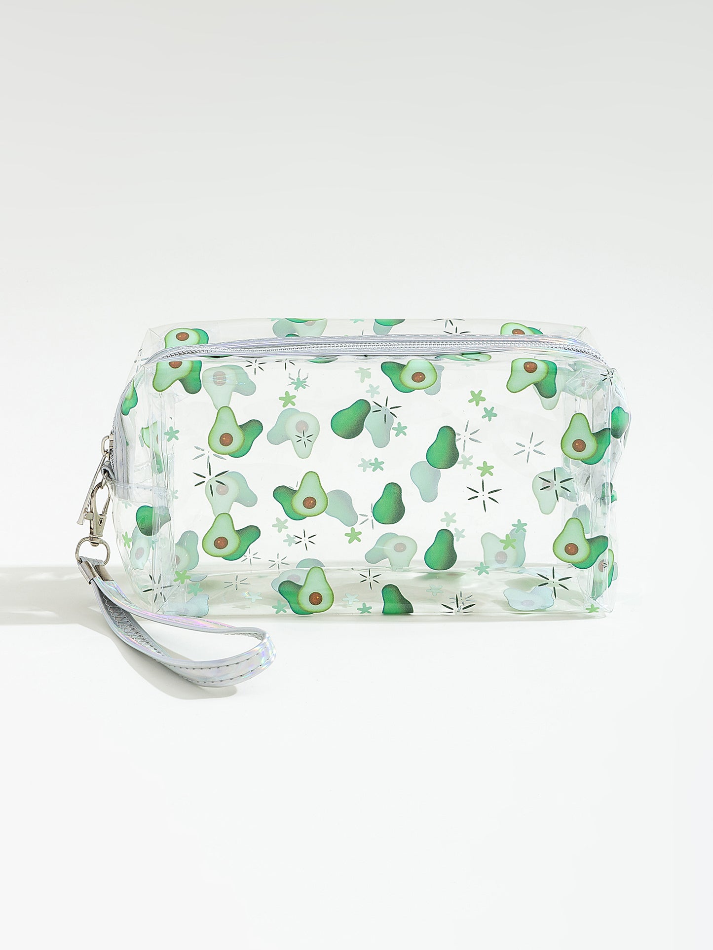 תיק איפור שקוף אבוקדו