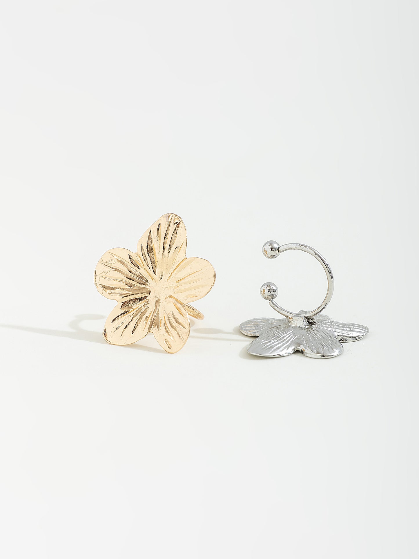 עגיל קליפס פרח