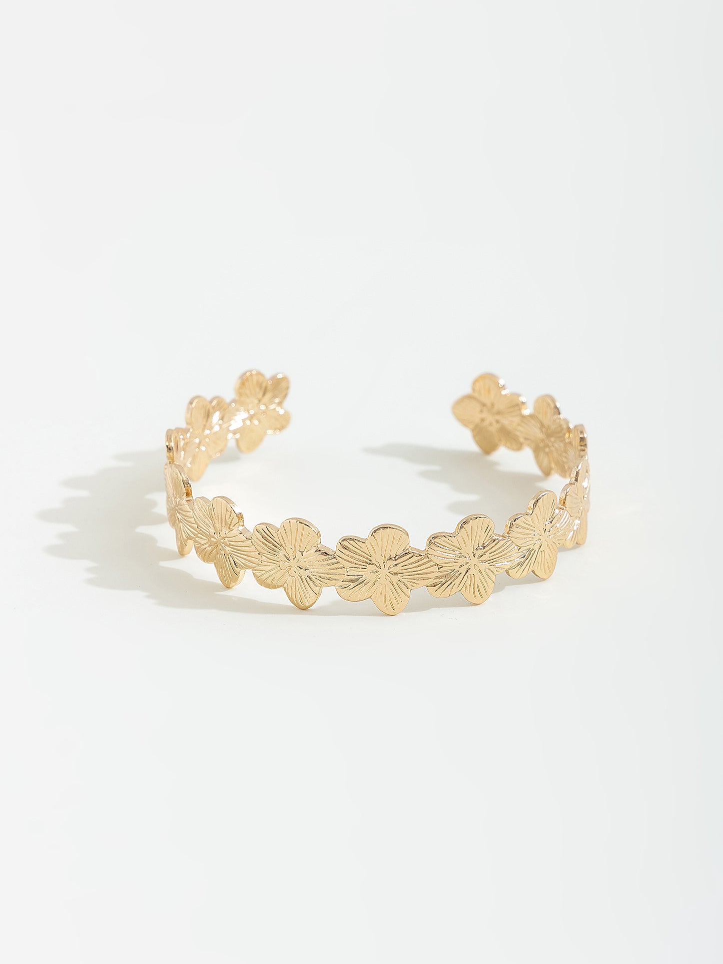 צמיד קשיח פרחים