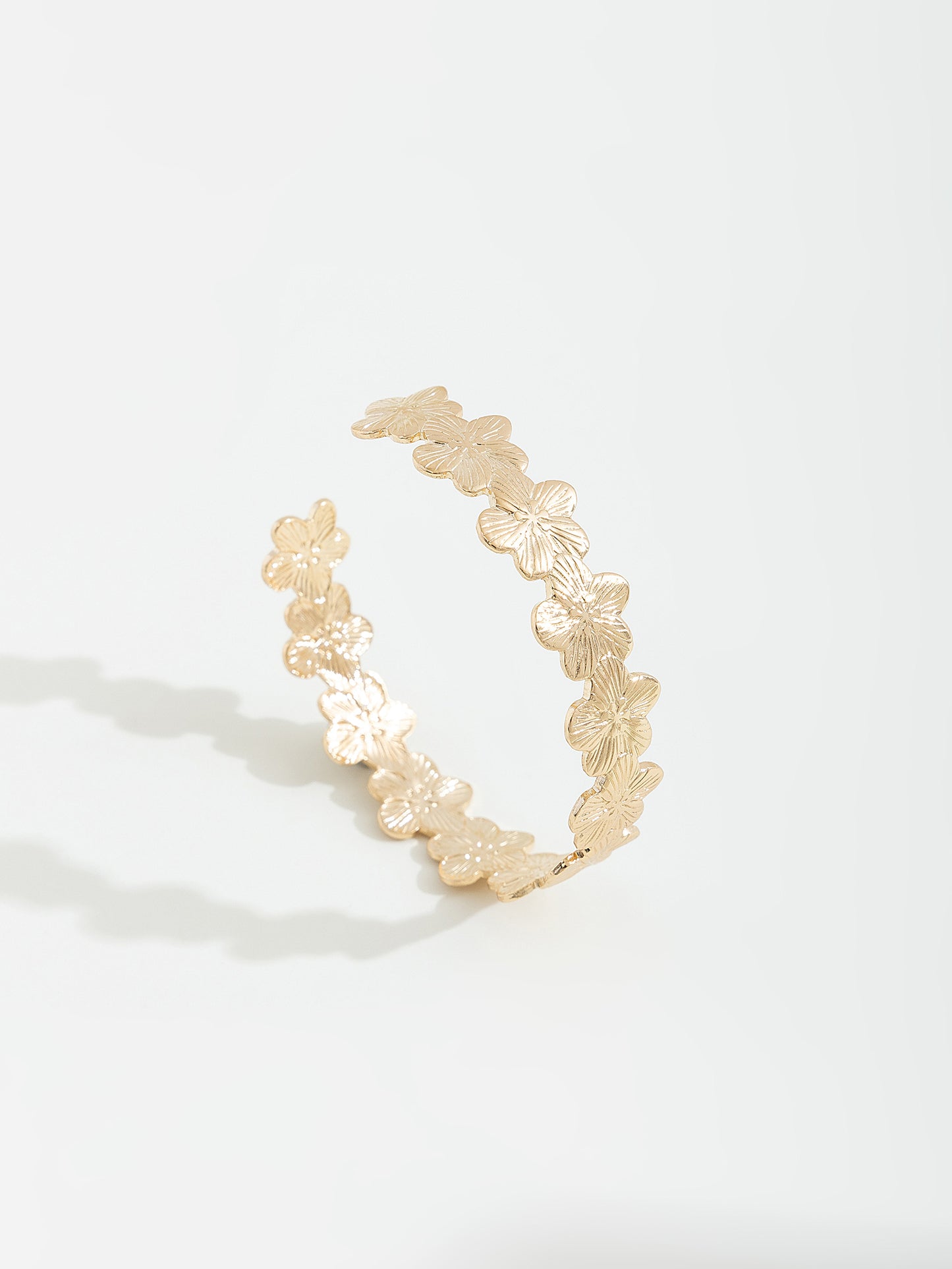 צמיד קשיח פרחים