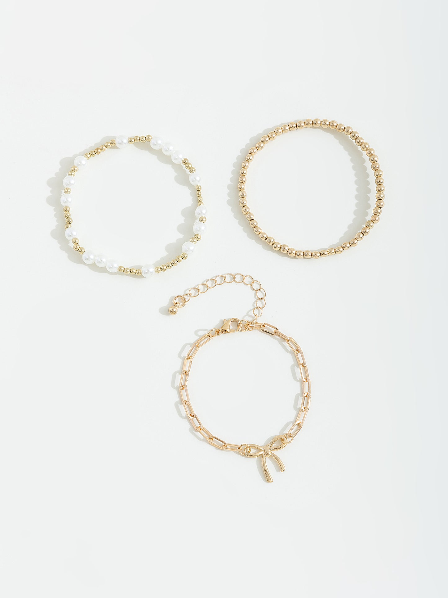 סט צמידים בשילוב פפיון