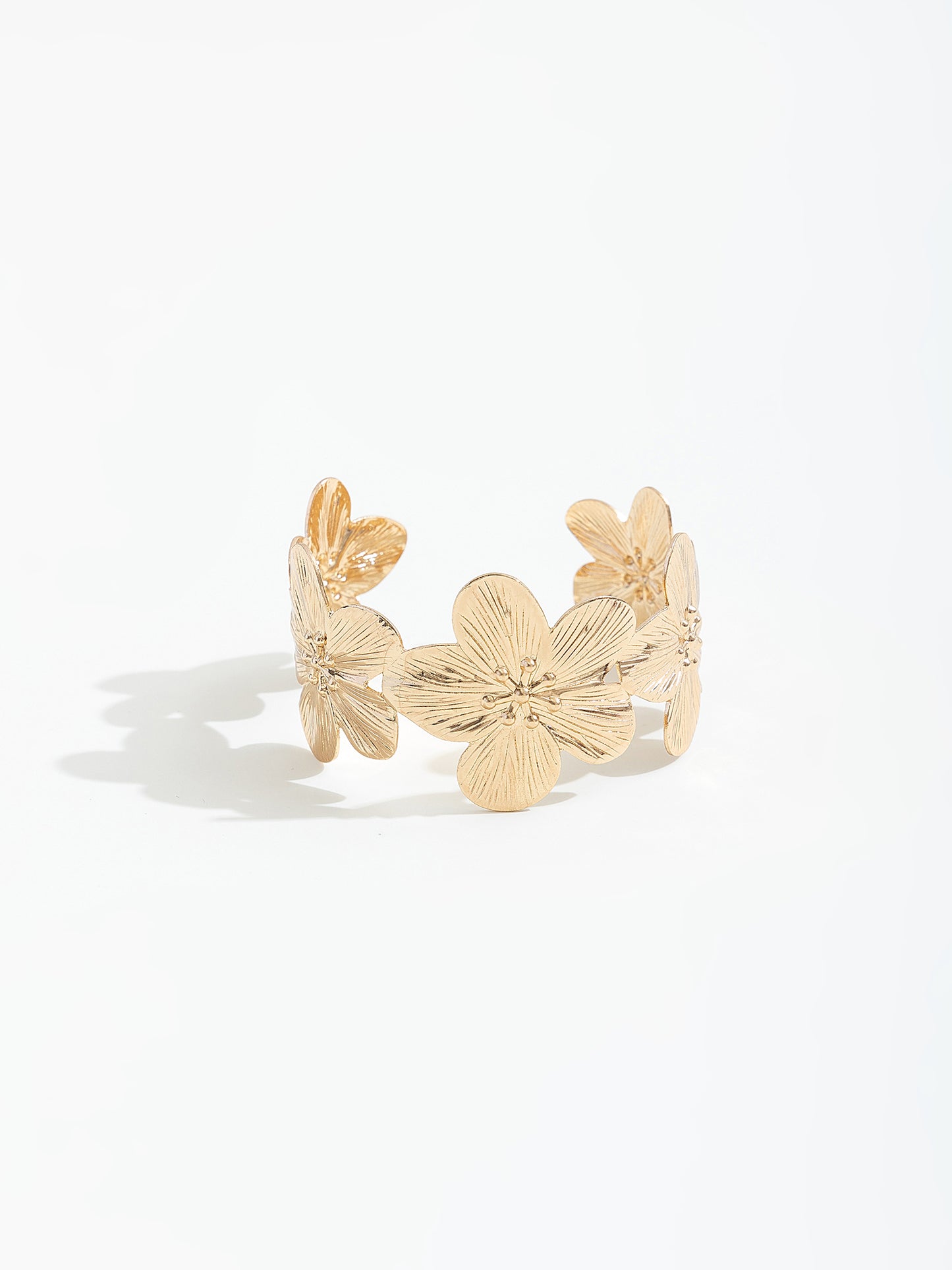 צמיד פתוח פרחים