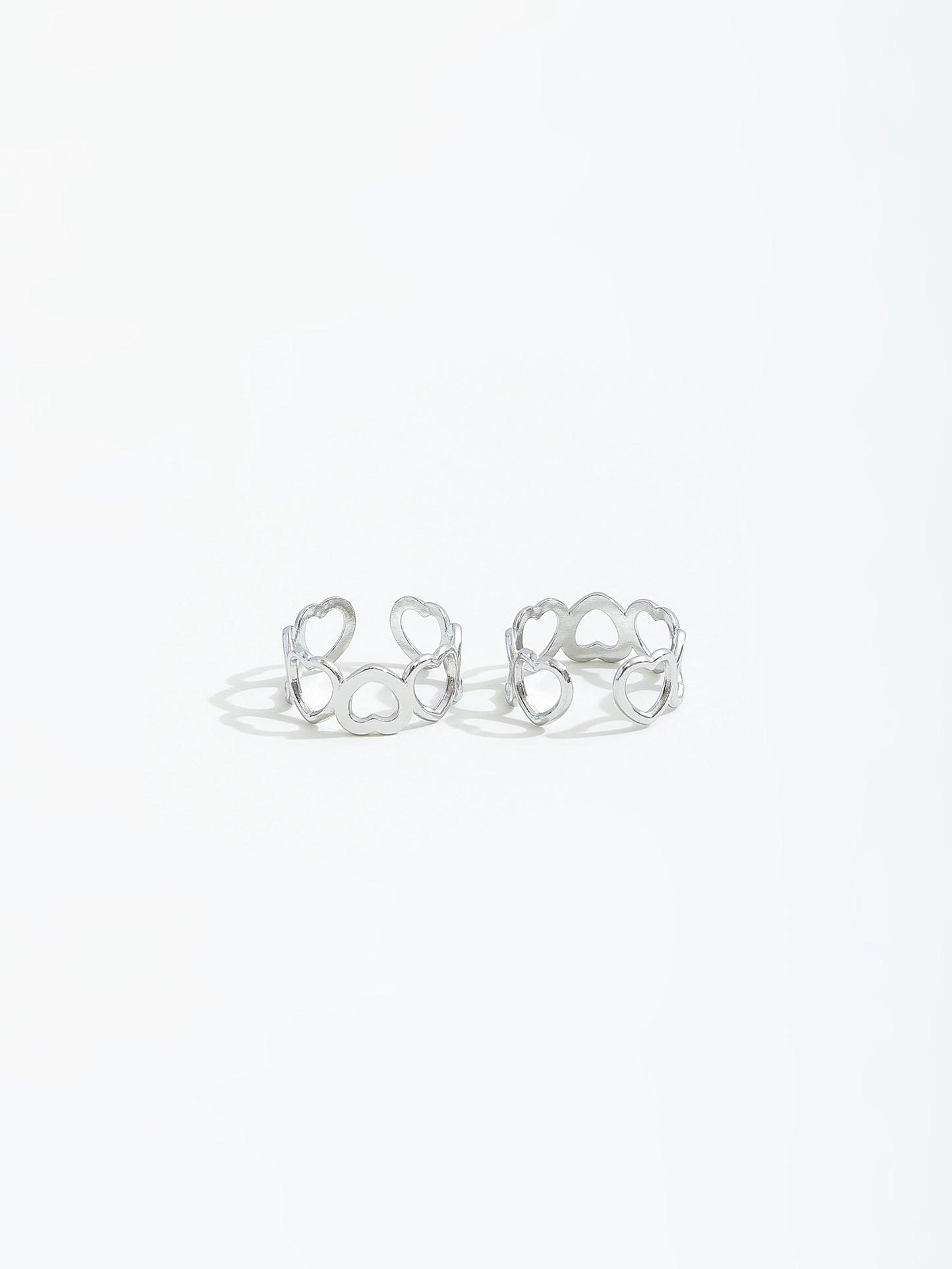 סט טבעות לב