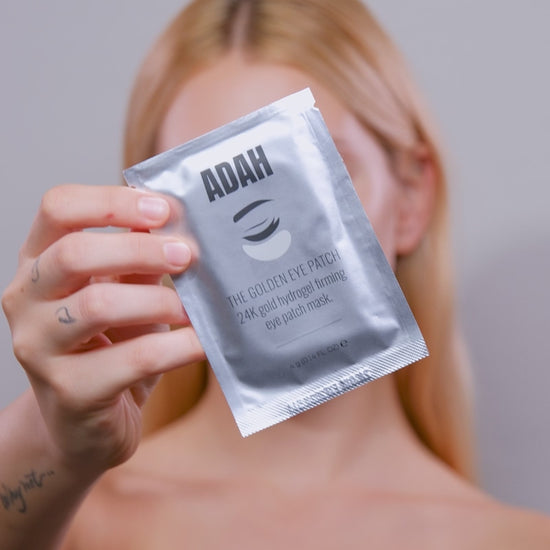 סרטון 24K EYE PATCH פאצ'ים יוקרתיים לאזור שמתחת לעיניים