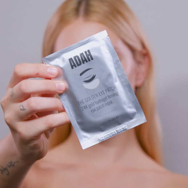 סרטון 24K EYE PATCH פאצ'ים יוקרתיים לאזור שמתחת לעיניים